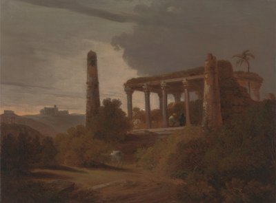 Indian Landscape with Temple Ruins by Rev. Edward Thomas Daniell